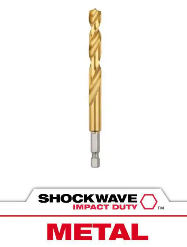 Milwaukee; Shockwave Titanium Drill Bit 3/8in. 48-89-4621
