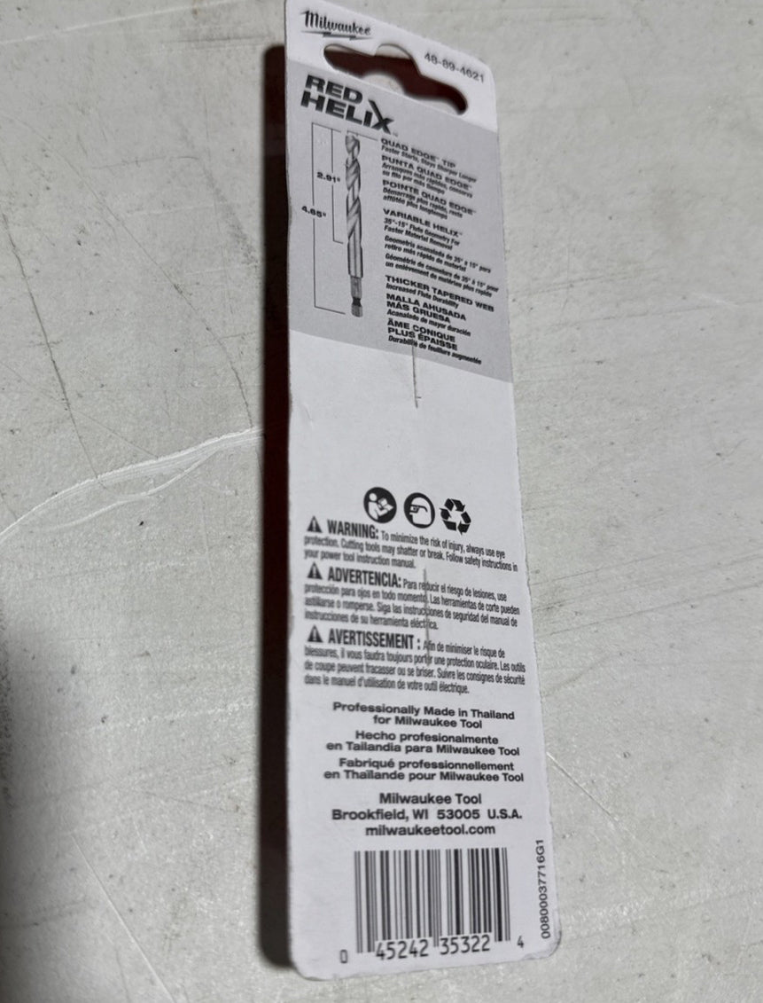 Milwaukee; Shockwave Titanium Drill Bit 3/8in. 48-89-4621