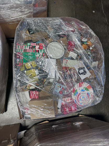 Seasonal-Holiday-Christmas Pallet-Overpacked Gaylord