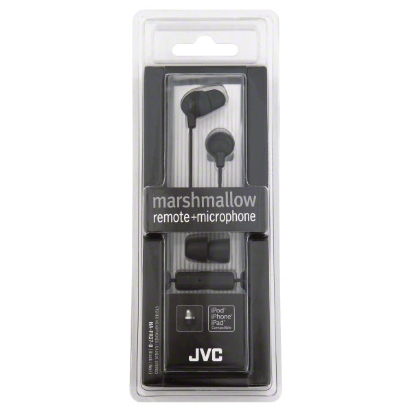 JVC HA-FR37-B Marshmallow - Headset - in-ear - wired - black - Headphones