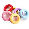 Cook Pro 6-Piece Round Silicone Trivets, Red/Blue/Green/Yellow/Purple/Pink