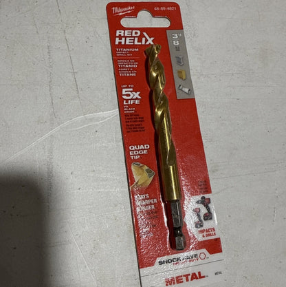 Milwaukee; Shockwave Titanium Drill Bit 3/8in. 48-89-4621