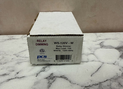 PCS WS-120V-W 0-10V Relay Dimmer Wall Switch, 120V, White