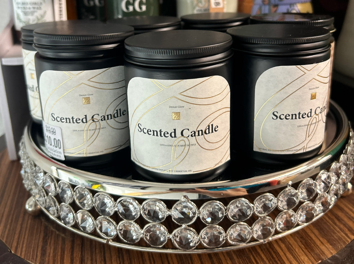 Aromatherapy Candle, Handcrafted with Natural Soy Wax and Essential Oils for Home Scented Appreciation - Romantic Gifts （7OZ bluebell)