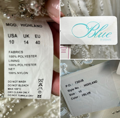 Blue by Enzoani Wedding Dress US size 10